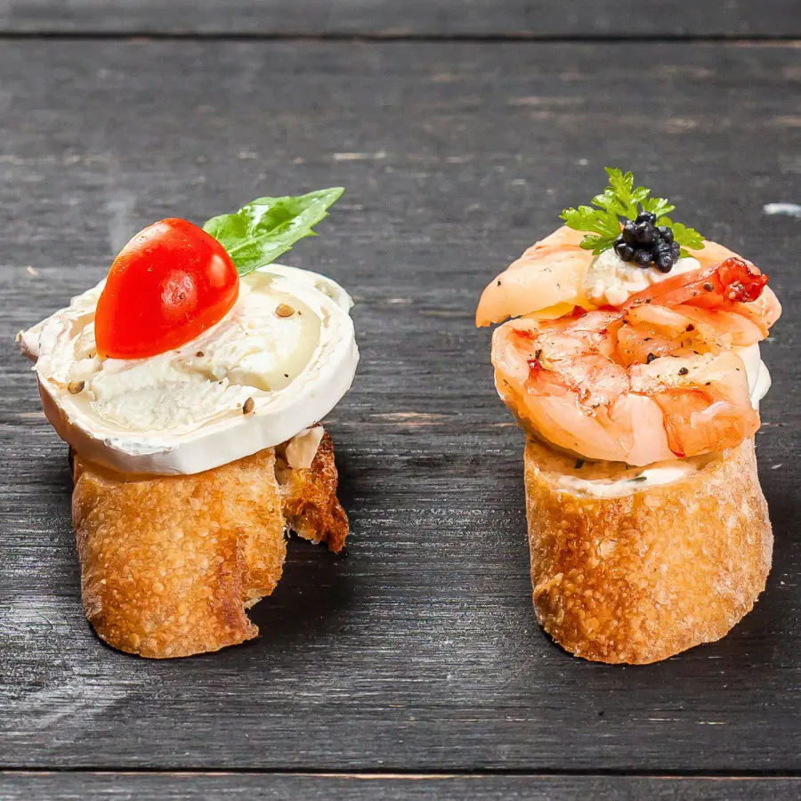 canapes verschiedene varianten fps catering