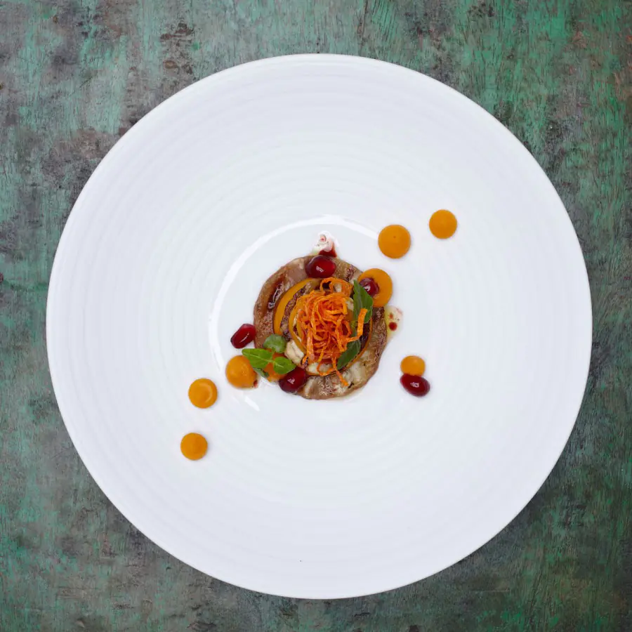 Menue auf Teller fps catering