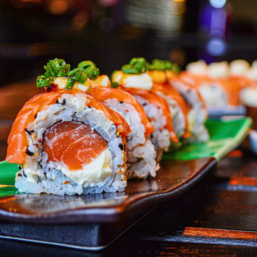 sushi auf platte fps catering