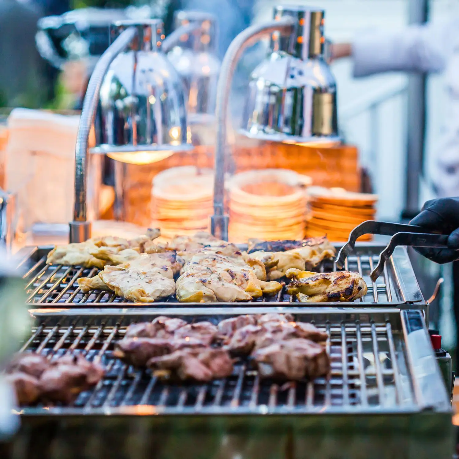 bbq grillstation fleisch live cooking firmenevent