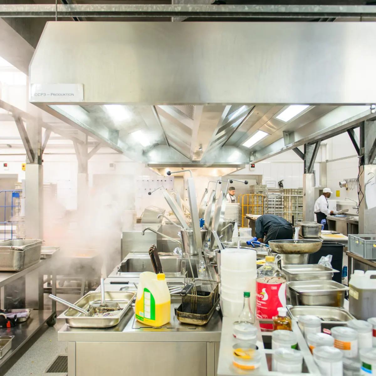 Grosskueche in Einsatz von FPS Catering